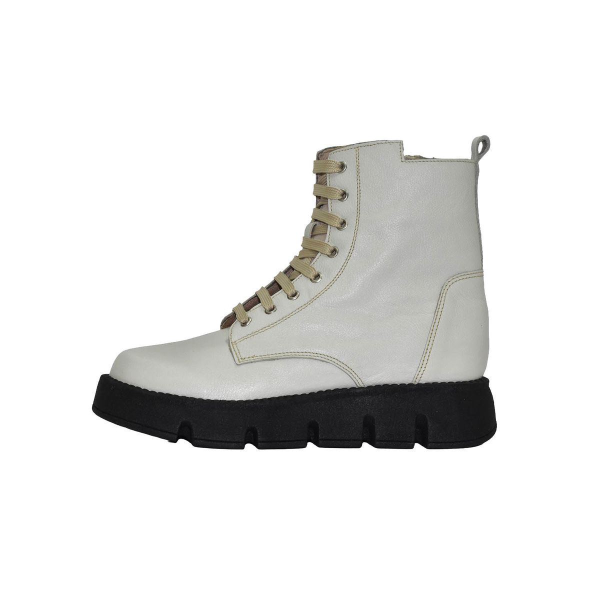 BRUNO KIDS - BOTÍN NIÑA BRUNO KIDS DE CUERO BLANCO HUMO