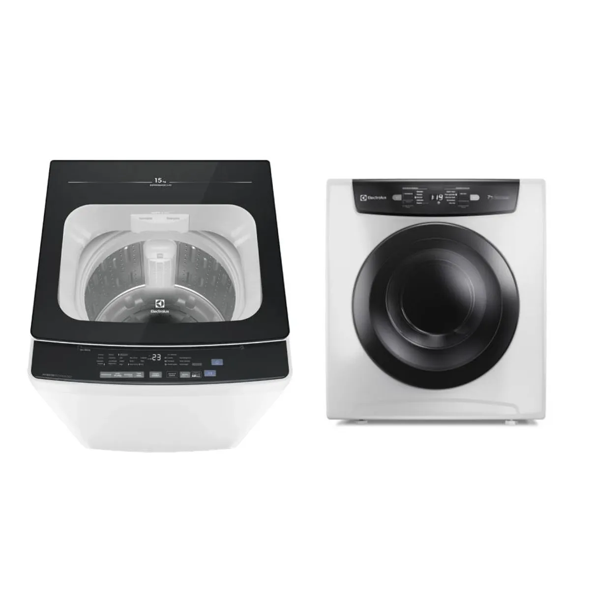 ELECTROLUX - Centro de lavado Electrolux Lavadora Carga Superior 15kg EWIP15F2XSWW+Secadora de ropa EDEJ07D2JSYW