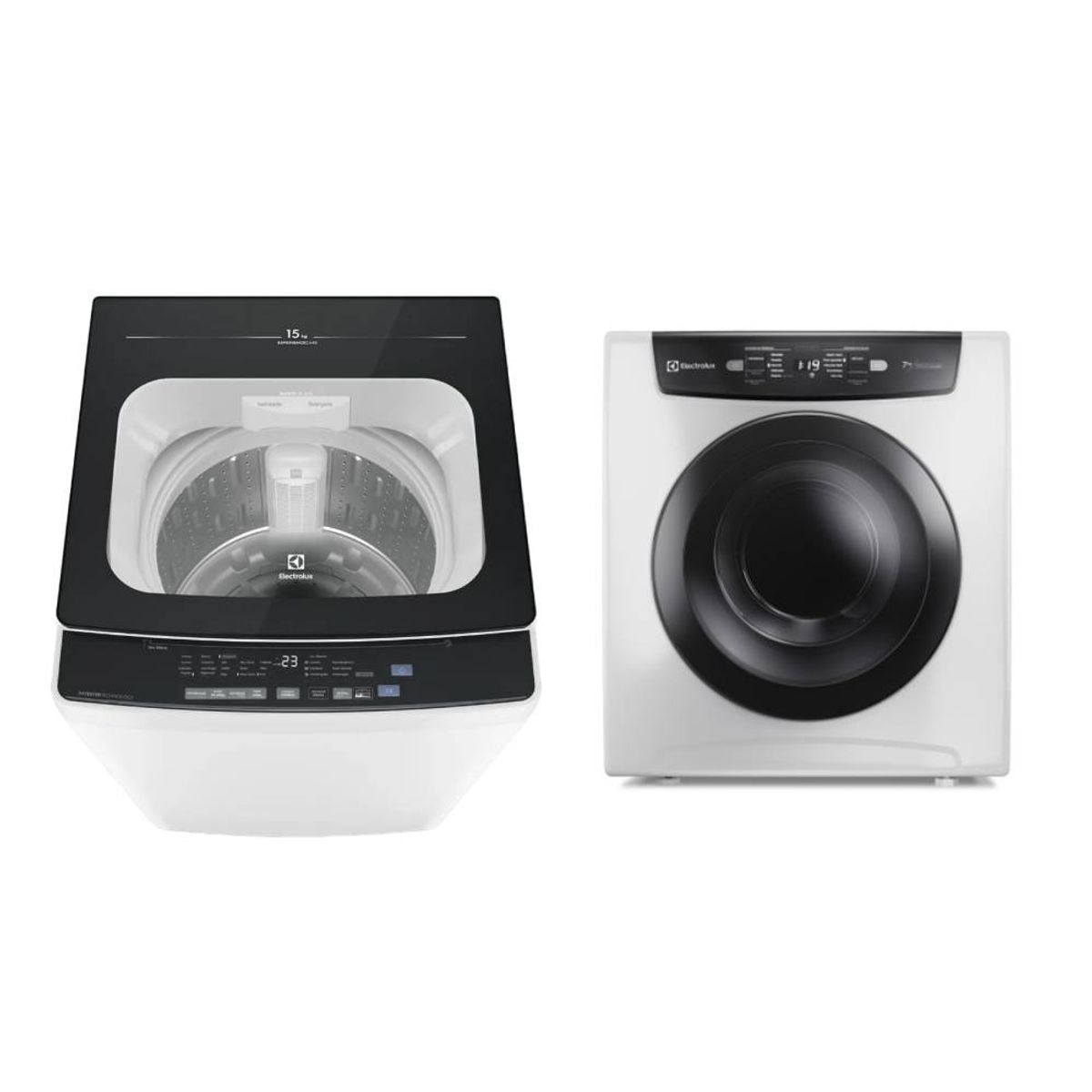 ELECTROLUX - Centro de lavado Electrolux Lavadora Carga Superior 15kg EWIP15F2XSWW+Secadora de ropa EDEJ07D2JSYW