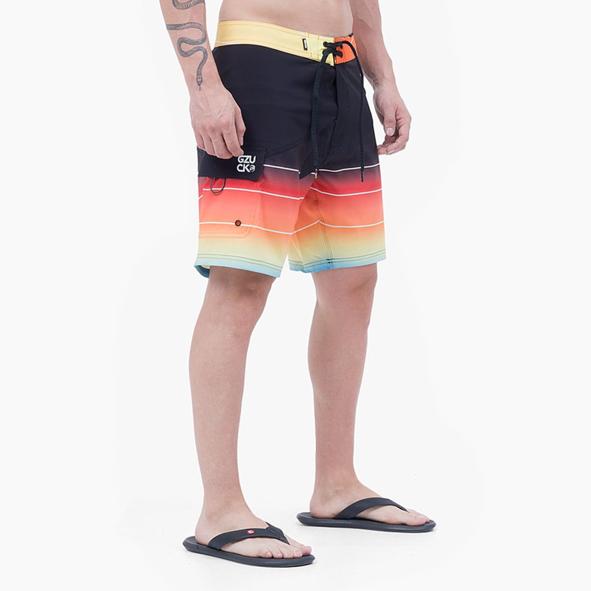 GZUCK - Ropa De Ba¥O Short Sintetica Dazzok Hombre