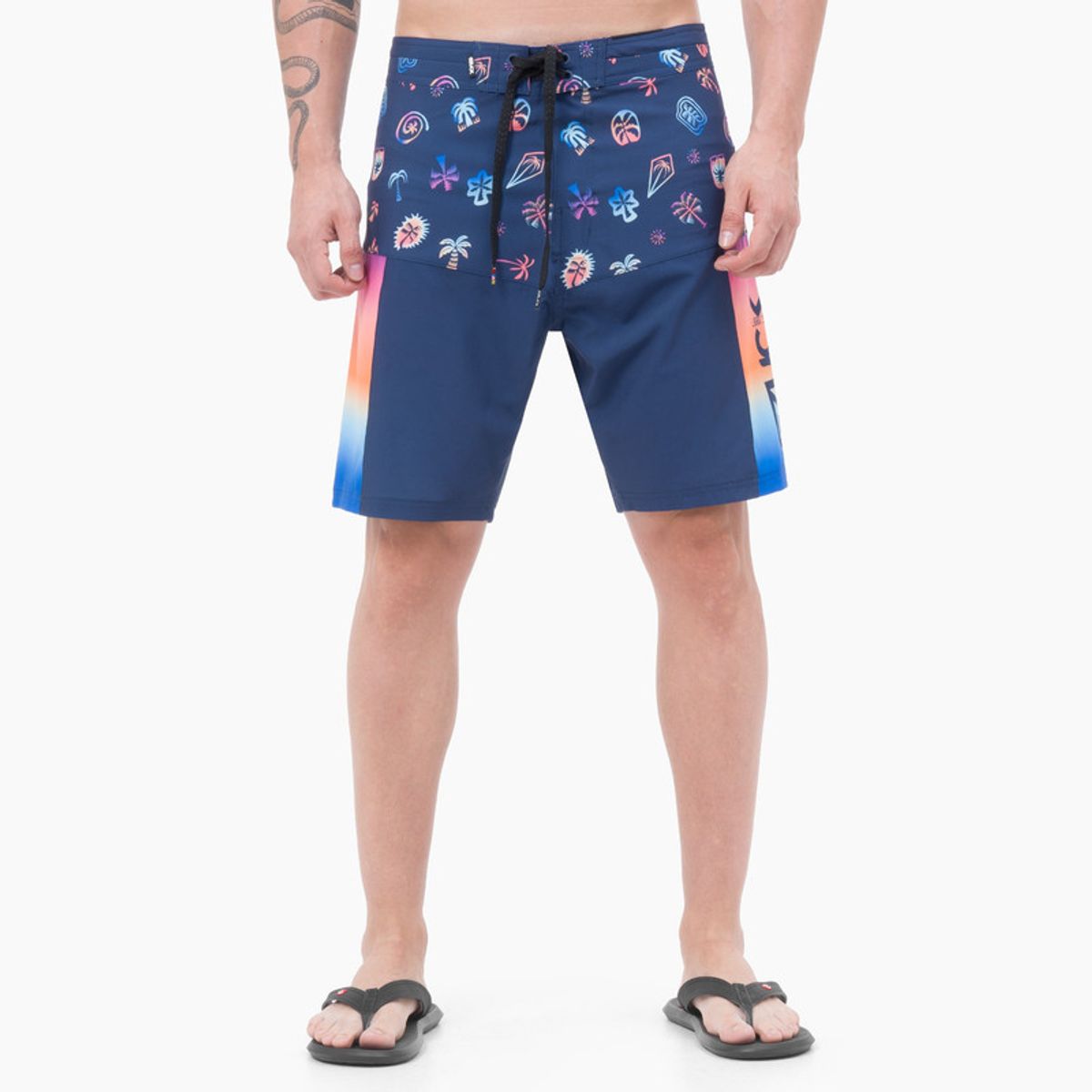 GZUCK - Ropa De Ba¥O Short Sintetica Seascape Hombre