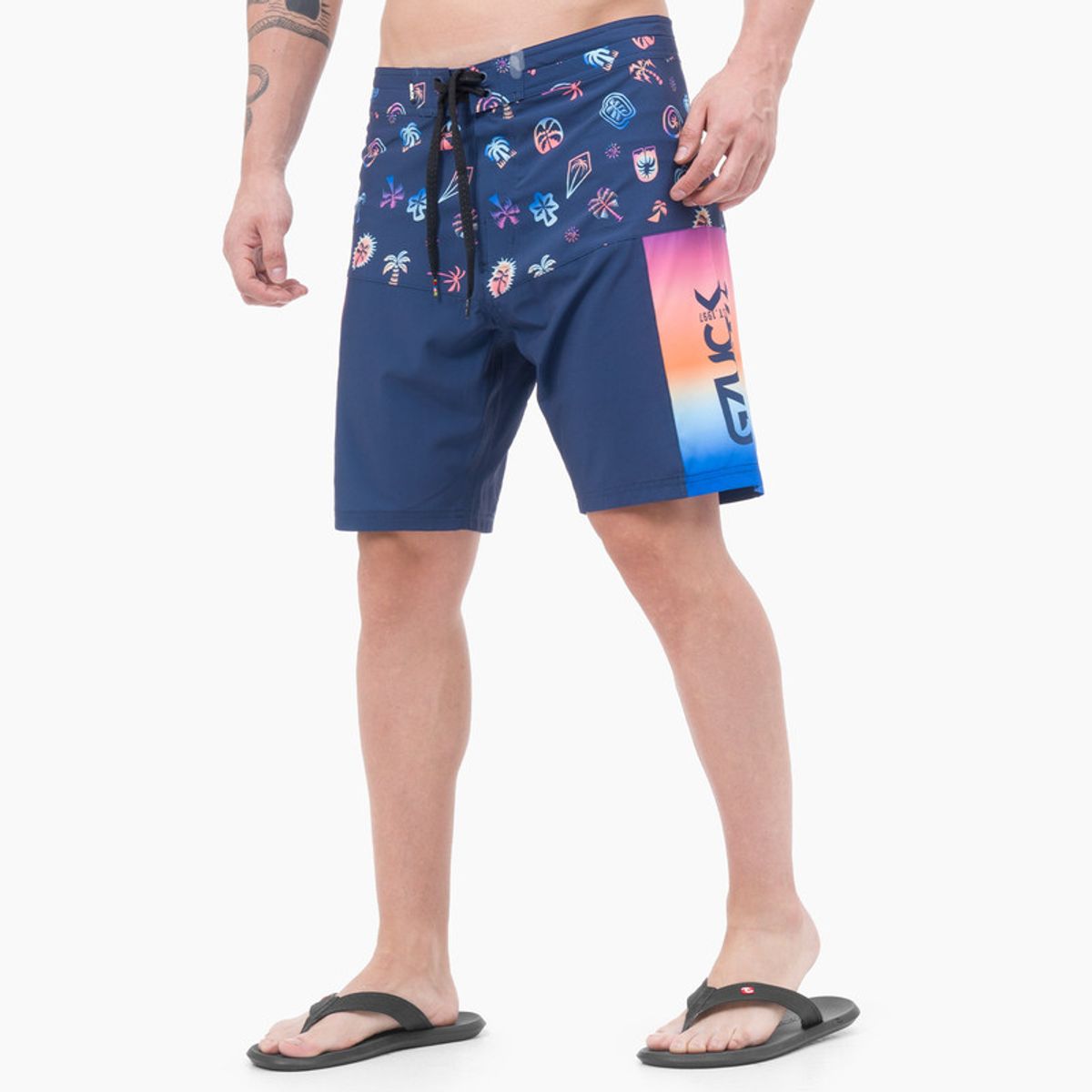 GZUCK - Ropa De Ba¥O Short Sintetica Seascape Hombre
