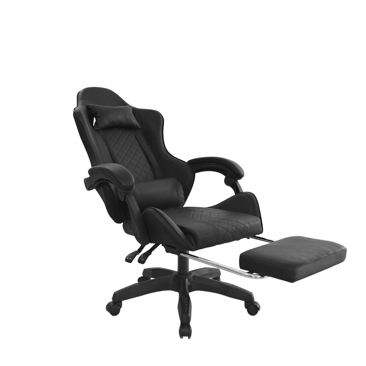 BONNO - Silla Gamer con Reposapiés BYD Negro Bonno