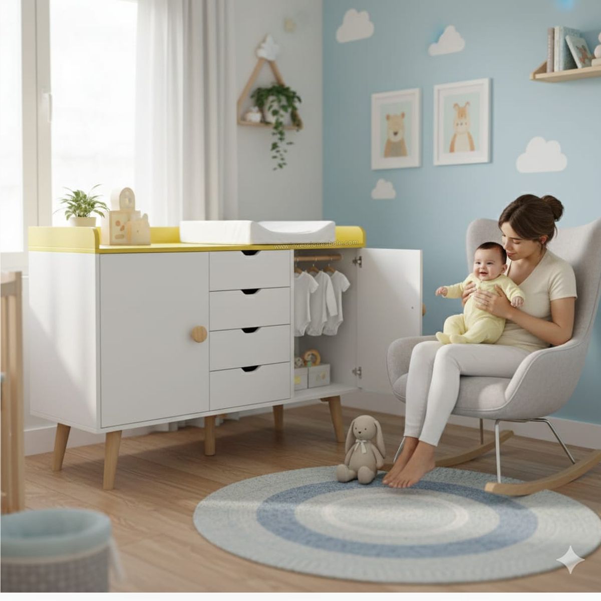 DIBA MUEBLES - Cómoda Cambiador Infantil Dany DIBA Muebles