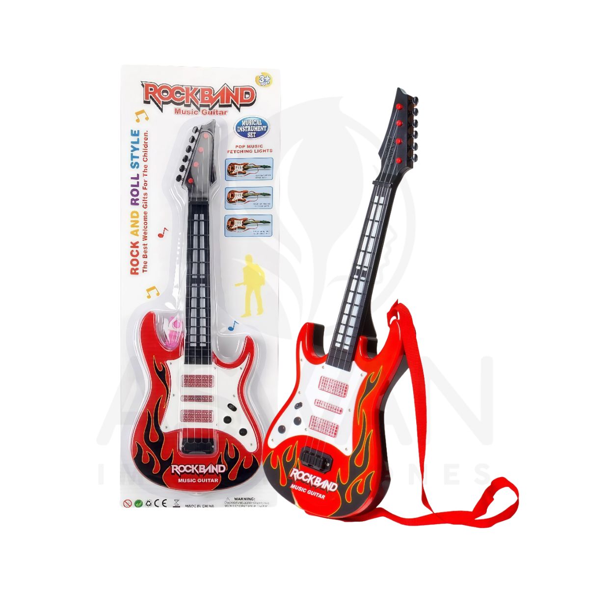 GENERICO - Juguete Guitarra Grande Musical con Luces Para Niños