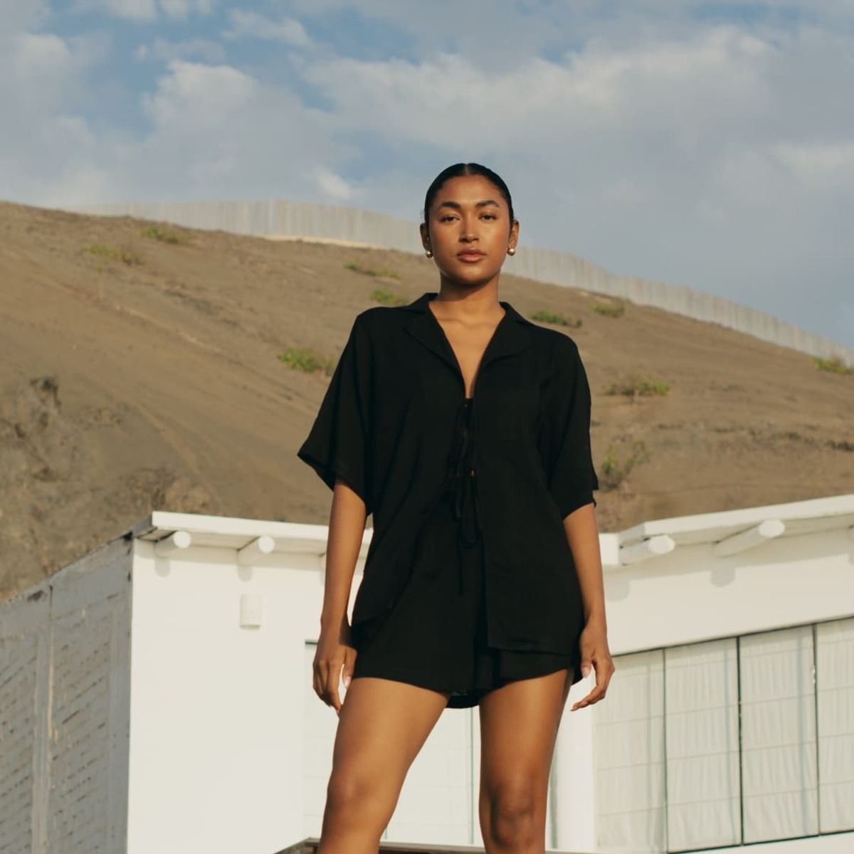 MISS LADY - Blusón Mujer Oversize con Tiras