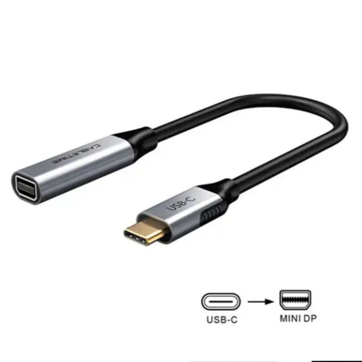 GENERICO - Adaptador CABLETIME CP14A USB-C a Mini DisplayPort 4K 60Hz