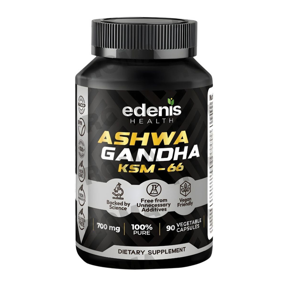 EDENIS HEALTH - ASHWAGANDHA KSM-66 90 CÁPSULAS EDENIS HEALTH