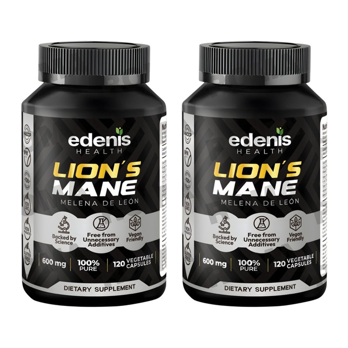 EDENIS HEALTH - PACK 2 MELENA DE LEÓN 120 CÁPSULAS EDENIS HEALTH