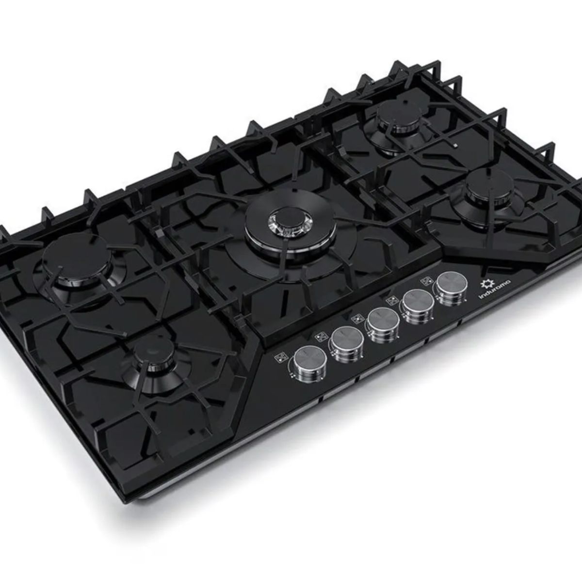 INDURAMA - Encimera Indurama 5 quemadores a gas EGASI-905CGNE Negro