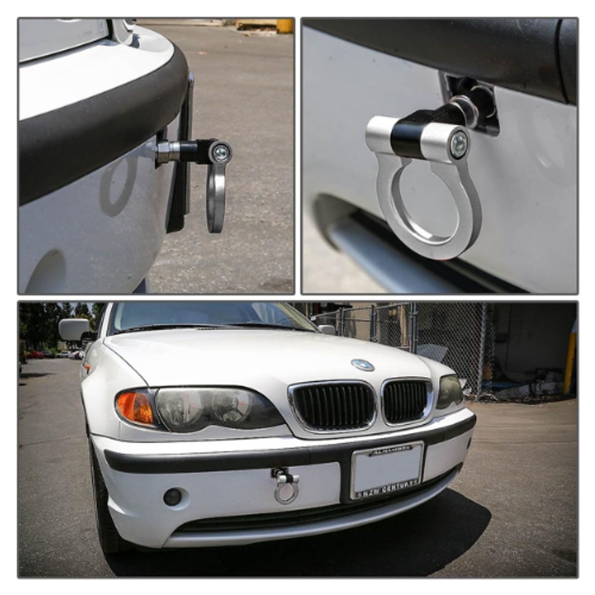 GENERICO - GANCHO DE REMOLQUE DELANTERO SILVER AUTO JAPONES 185x7CM