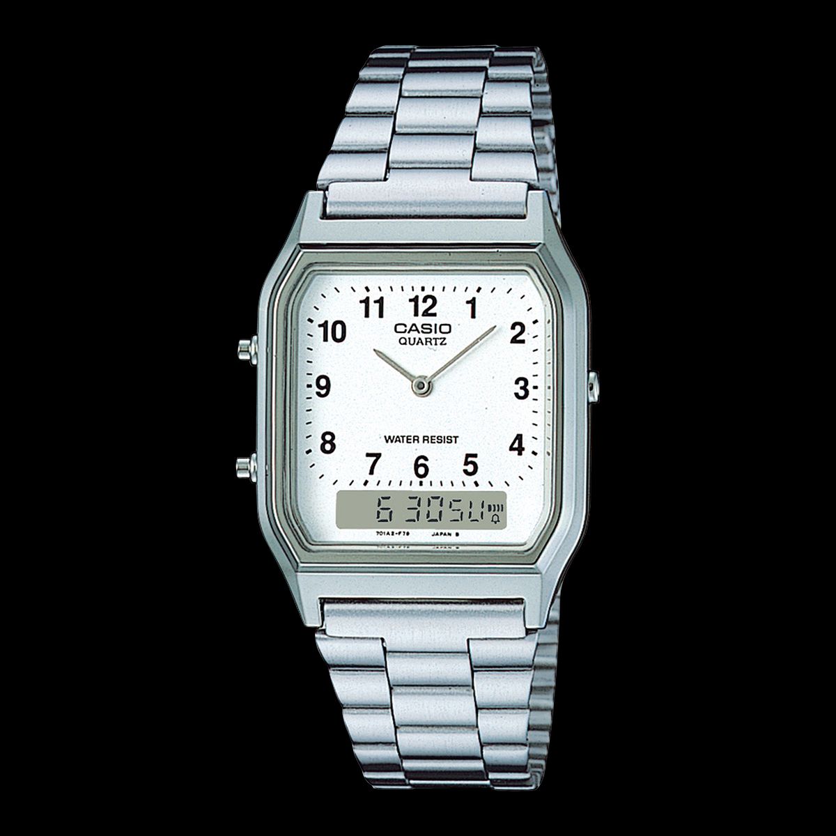 CASIO - Reloj Casio Análogo Mujer AQ-230A-7B - Plateado