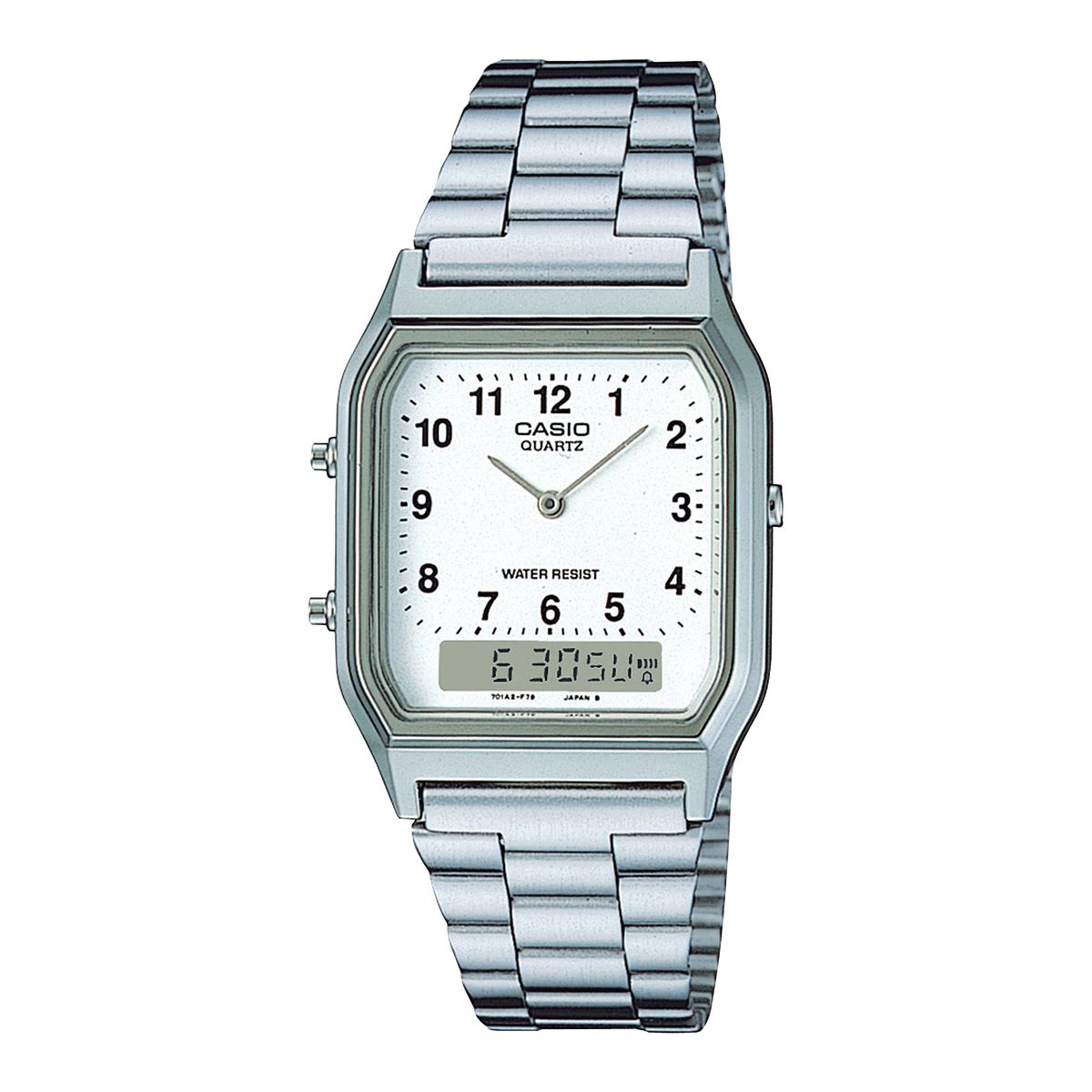 CASIO - Reloj Casio Análogo Mujer AQ-230A-7B - Plateado