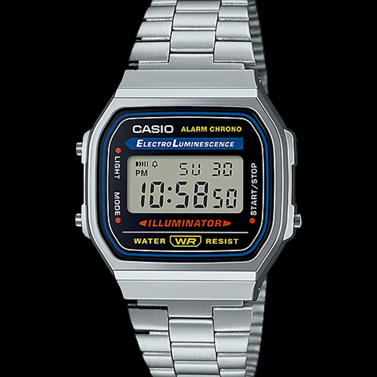 CASIO - Reloj Casio Digital A168WA-1W- Plateado
