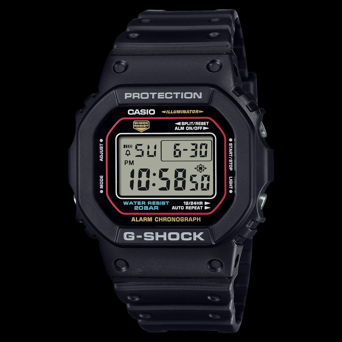 G-SHOCK - Reloj G-SHOCK Digital Hombre DW-5600RL-1 - Negro  Talla única