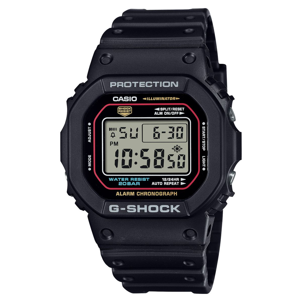 G-SHOCK - Reloj G-SHOCK Digital Hombre DW-5600RL-1 - Negro  Talla única