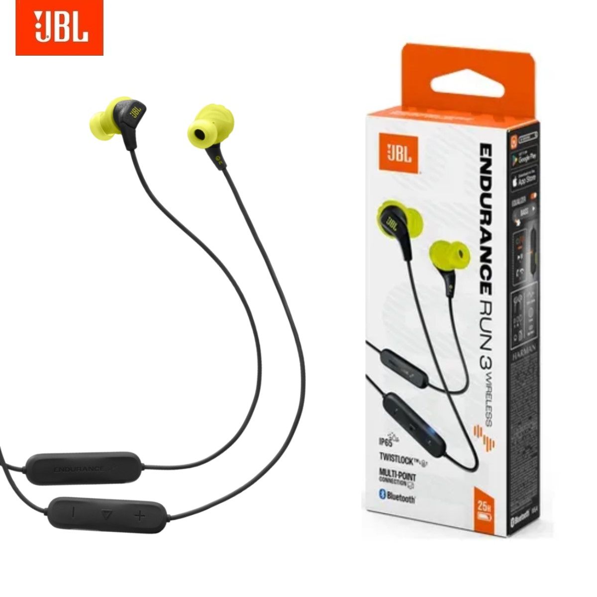 JBL - Audífonos Inalámbricos JBL Endurance Run 3 Wireless Magnético IP65 Negro