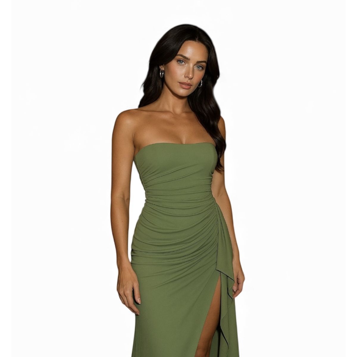 AMA OUTFITTERS - VESTIDO DE LYCRA STRAPLESS