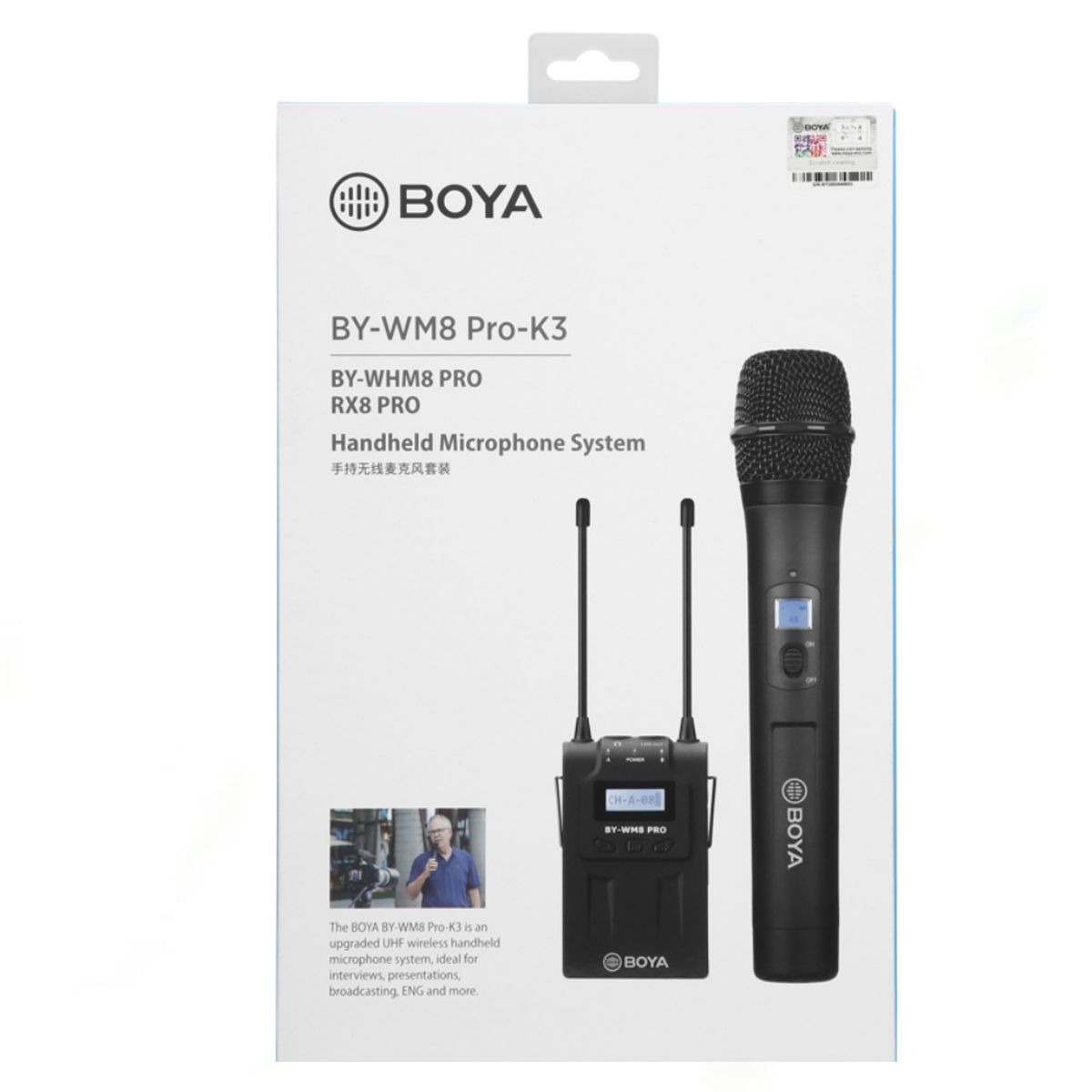 BOYA - Micrófono Boya BY WM8 PRO K3  inalámbrico