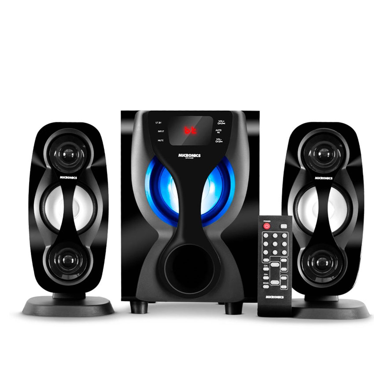 MICRONICS - Parlante Savage MIC S7415BT Bluetooth Control ProX USB Radio FM LED 4”