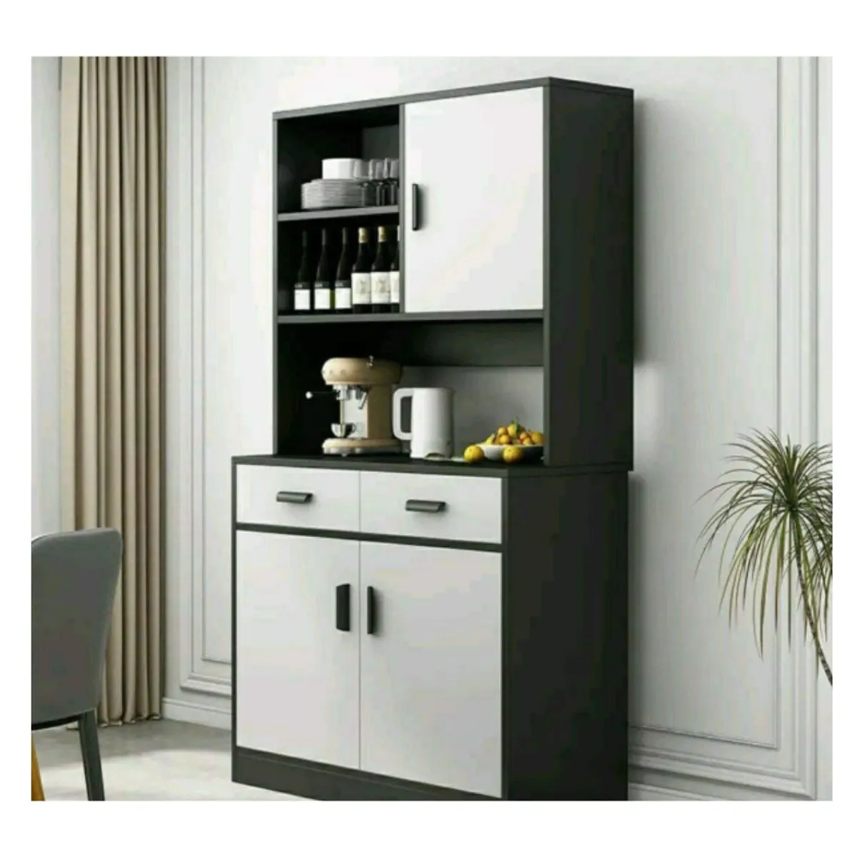 GENERICO - Cocina Alacena Integral 80cm Multiusos Con Puertas Y Cajones