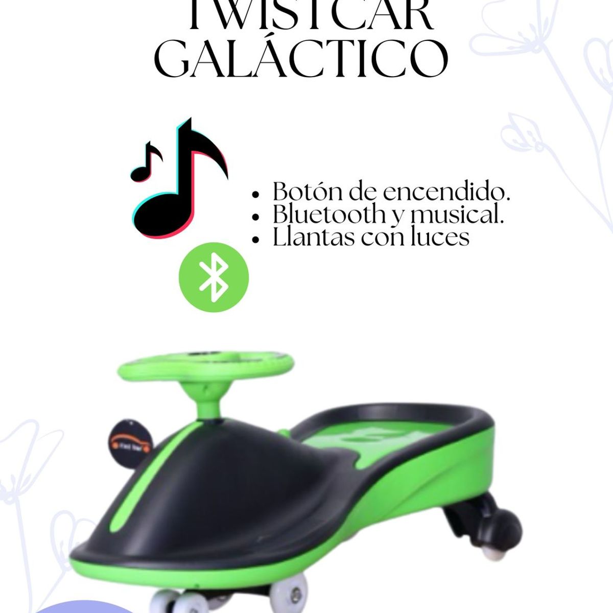 OKA - TWISTCAR GALACTICO DE NIÑO - VERDE Y NEGRO