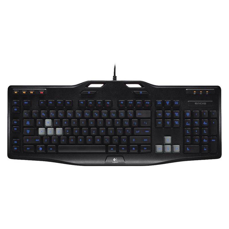 LOGITECH - Teclado Gamer G105 USB Negro