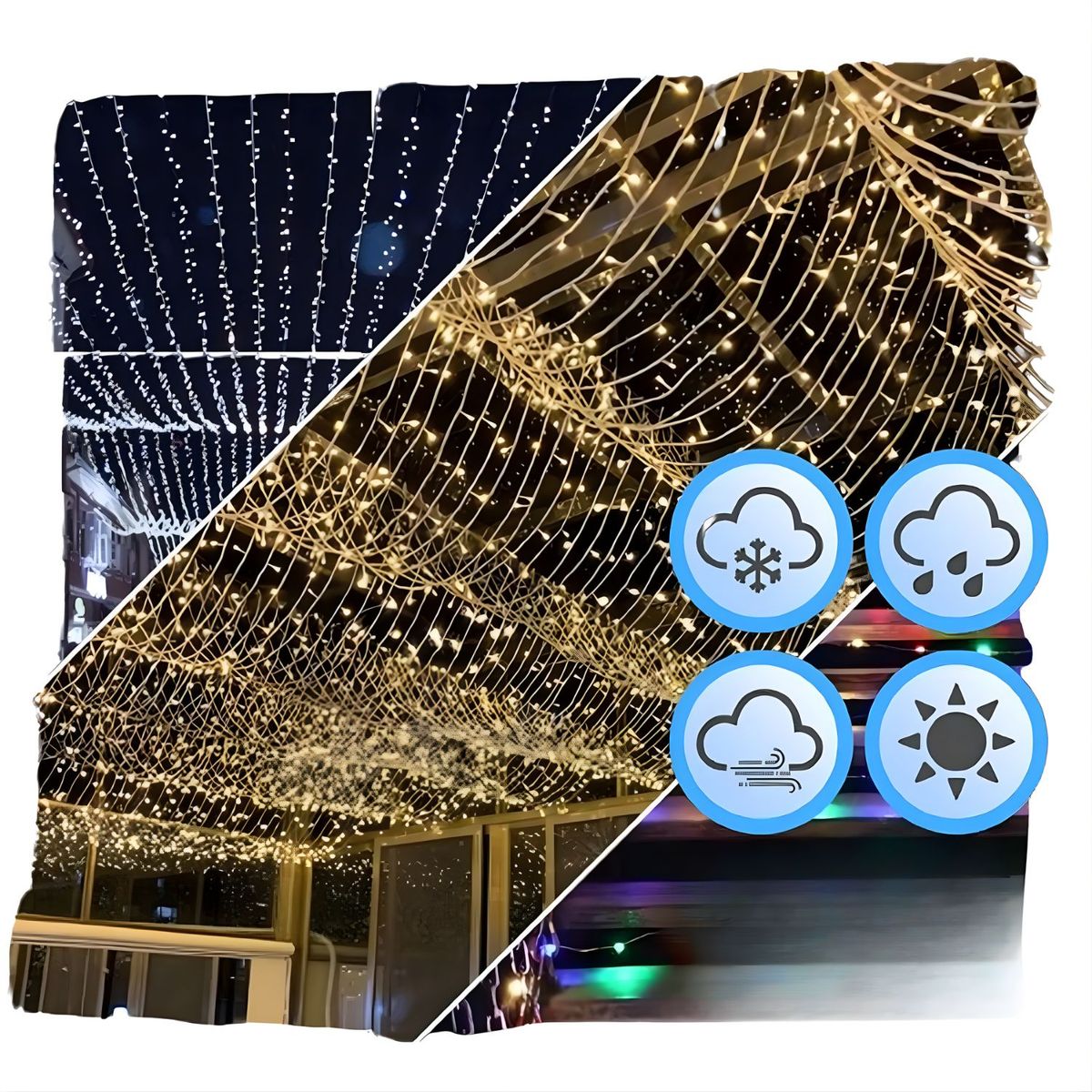 OEM - Tira de Luces LED Amarillo de 100 metros Navideño