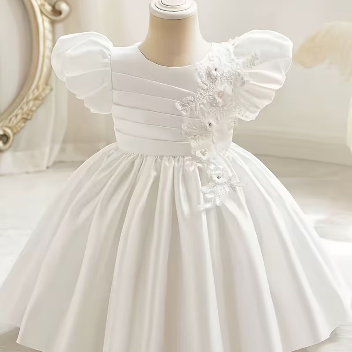 GENERICO - VESTIDO PARA NIÑA DE BAUTIZO Y PRIMERA COMUNION