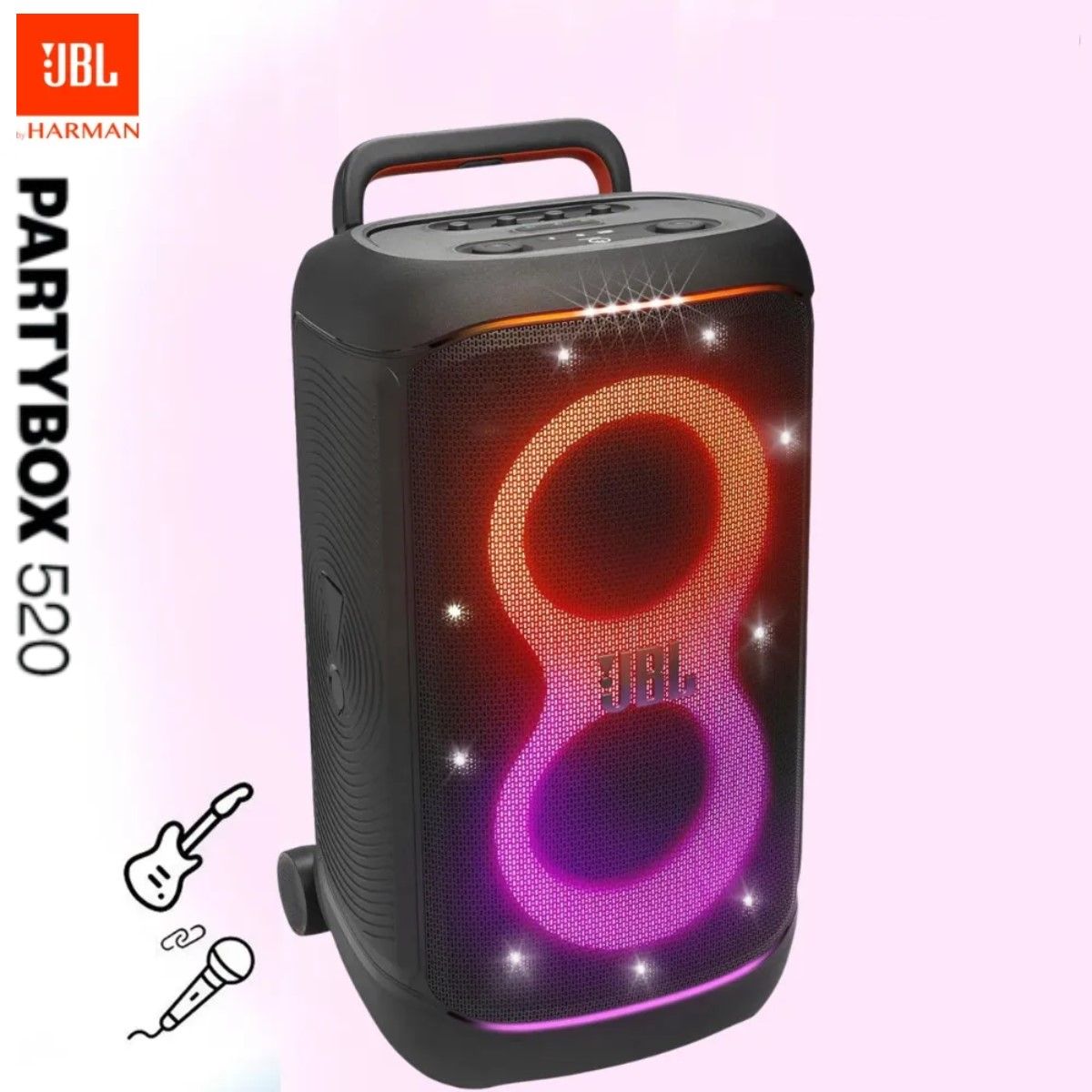 JBL - Parlante Bluetooth JBL PartyBox 520 400W Portatil IPX4 15Hrs Negro