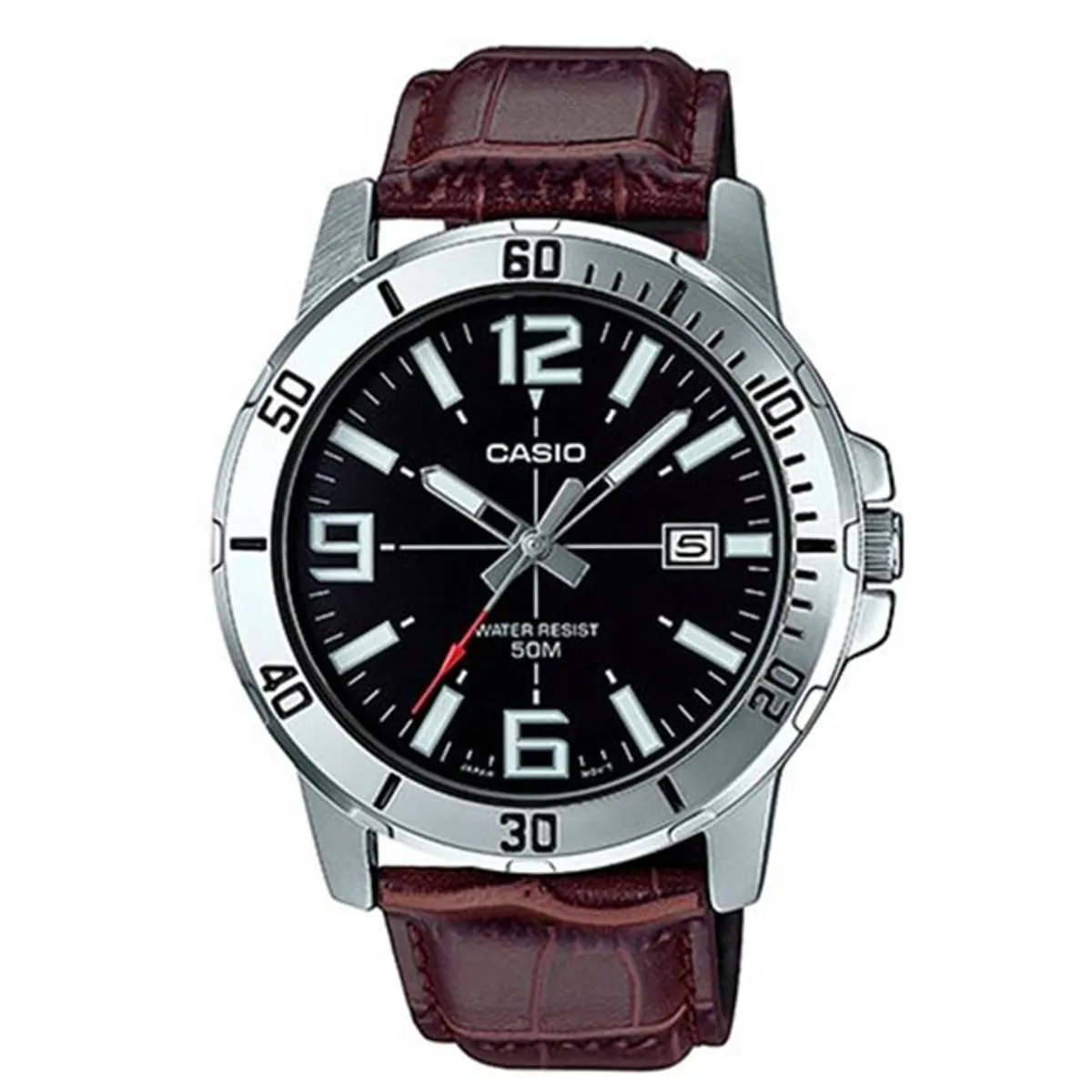 CASIO - Reloj Casio MTP-VD01D-2E Cuero Marrón Hombre