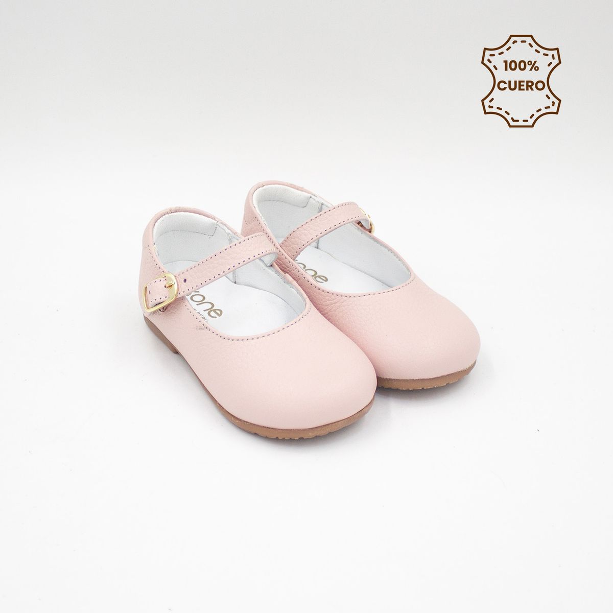 KONE - Ballerinas Primeros Pasos Niña Asia Cuero Rosa