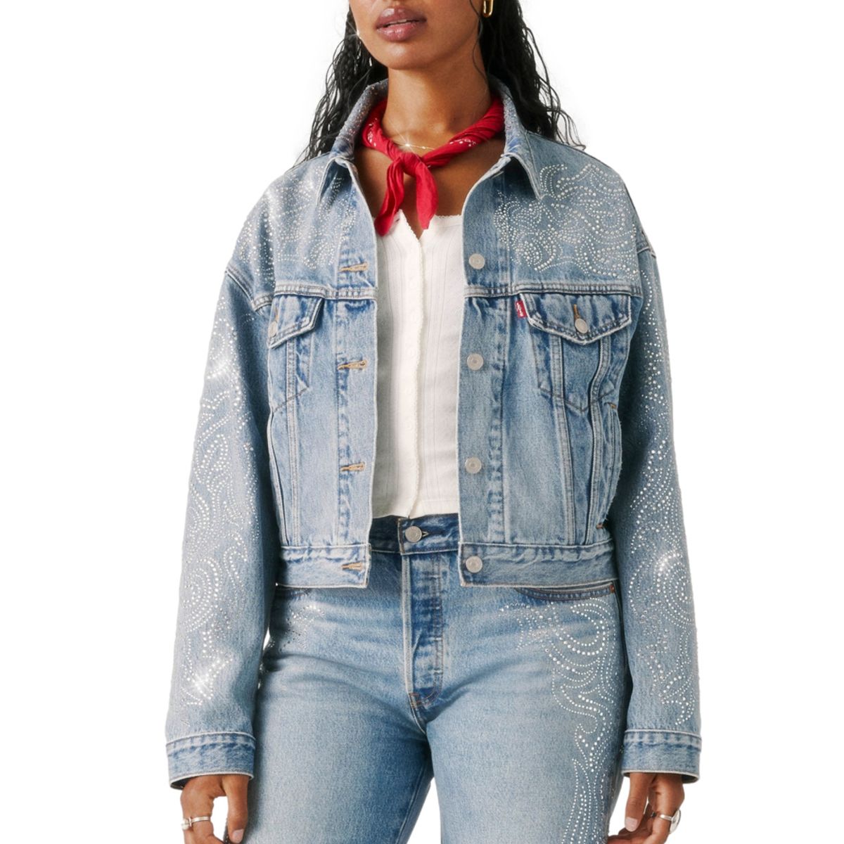 LEVIS - Casaca Mujer Shrunken 90s No Pleat Celeste Levis