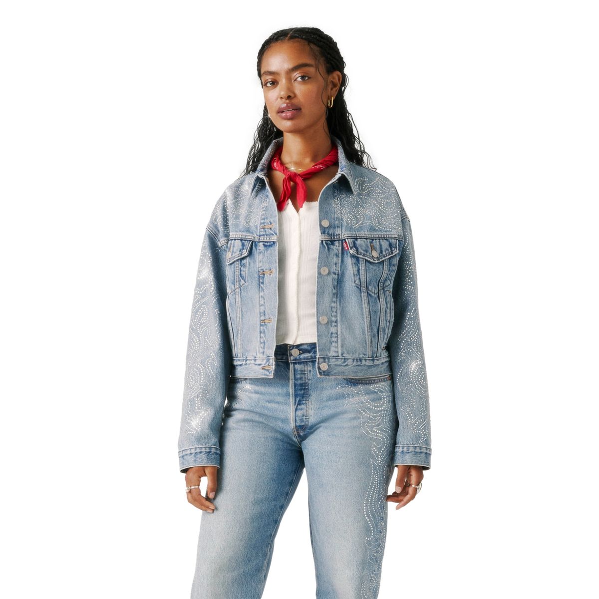 LEVIS - Casaca Mujer Shrunken 90s No Pleat Celeste Levis