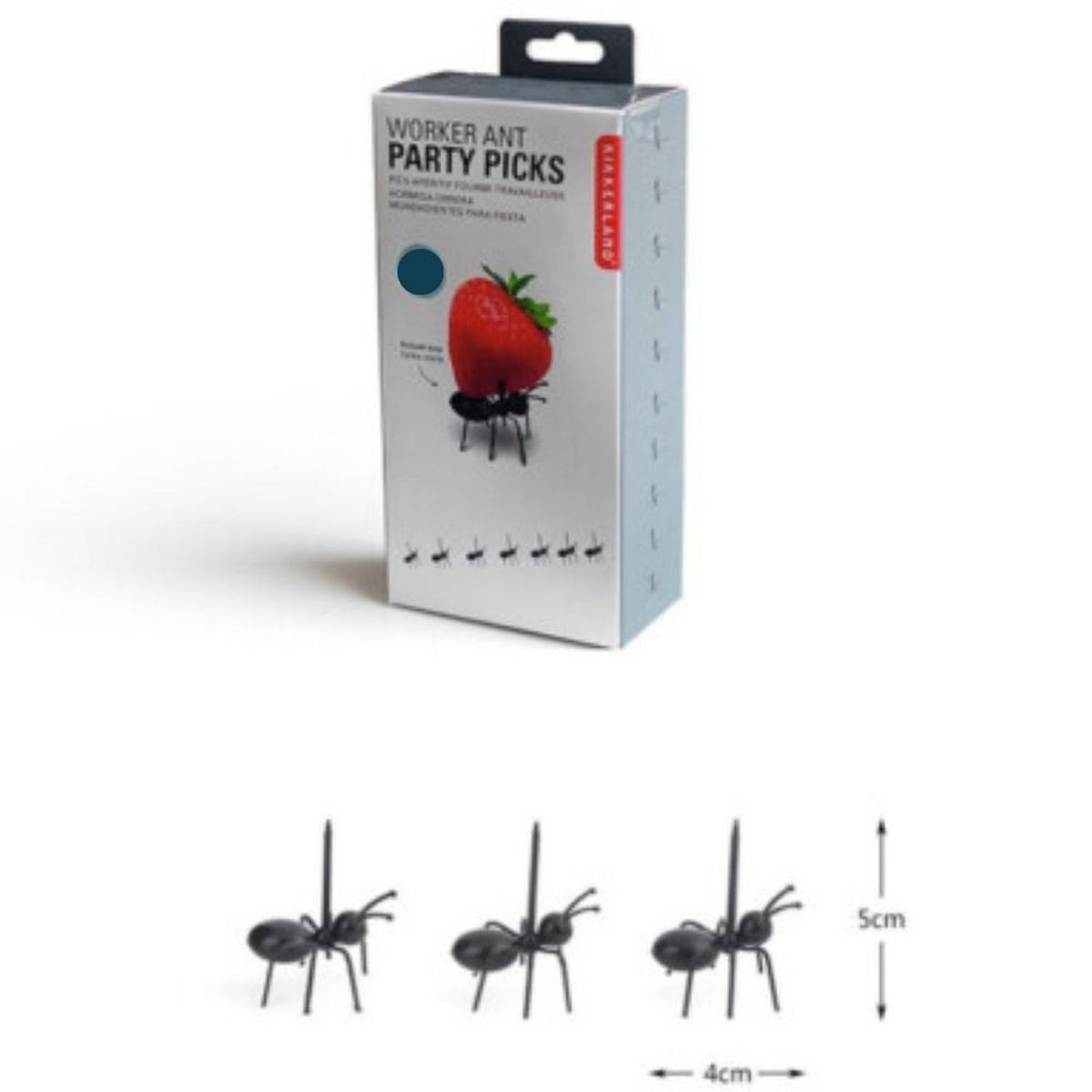GENERICO - Pickers o Mondadientes en forma de hormigas - 24 unidades