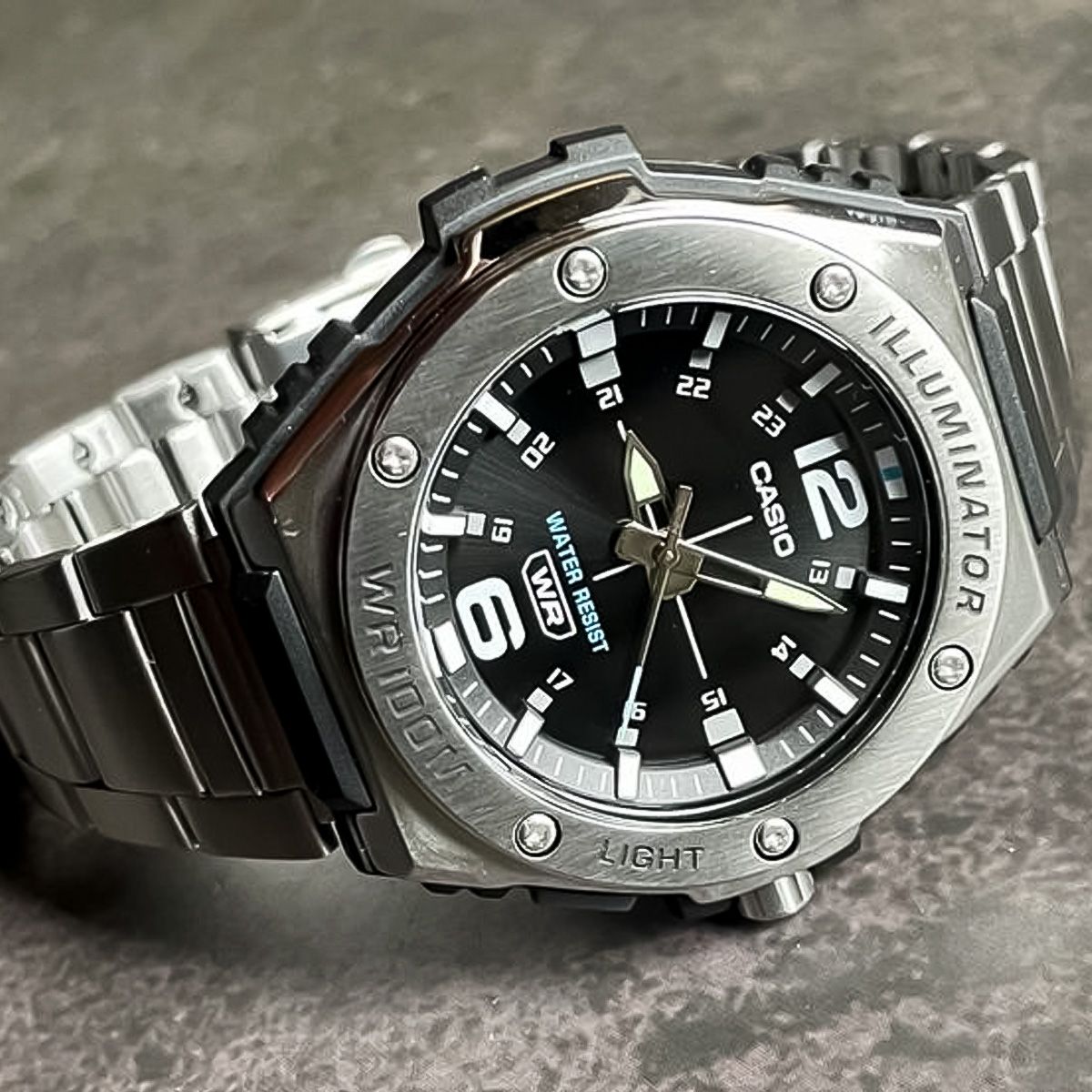 CASIO - Reloj Casio MWA-100HD-1A2 Hombre Acero Plateado