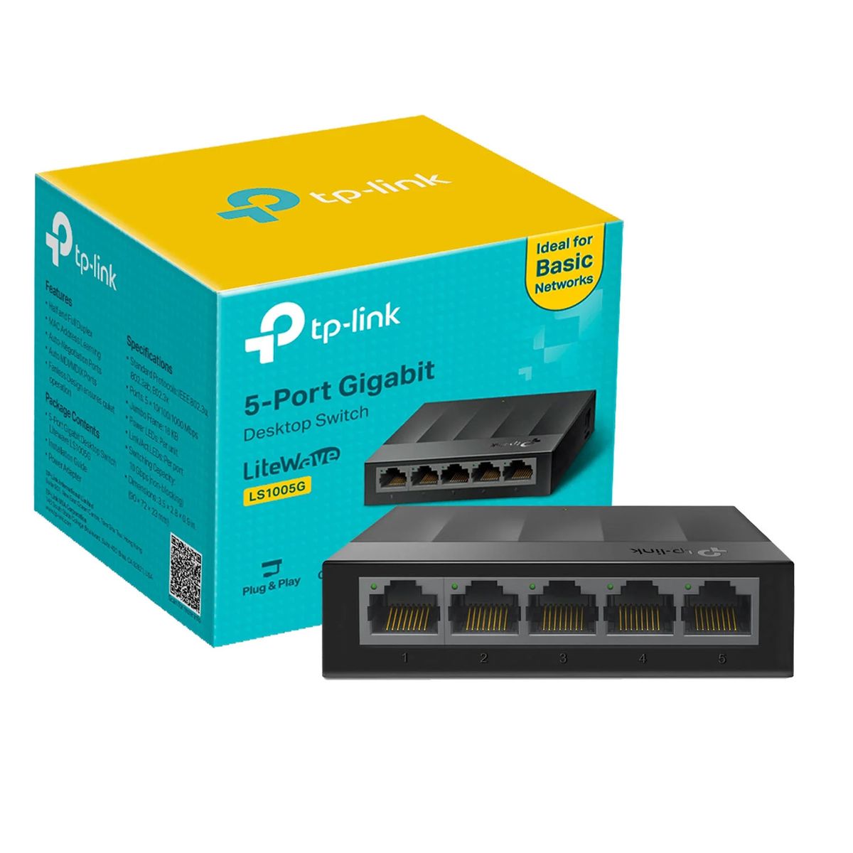 TP LINK - TP-Link LS1005G Expande Tu Red con Velocidad Gigabit