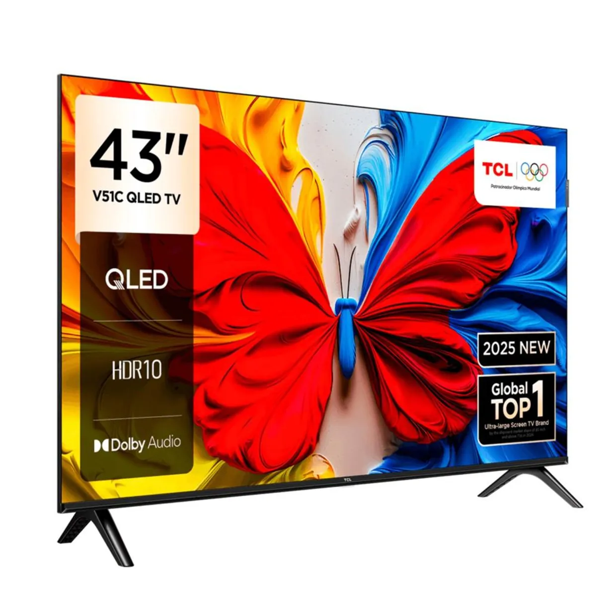 TCL - Televisor TCL QLED 43 FHD Google Tv 43V51C