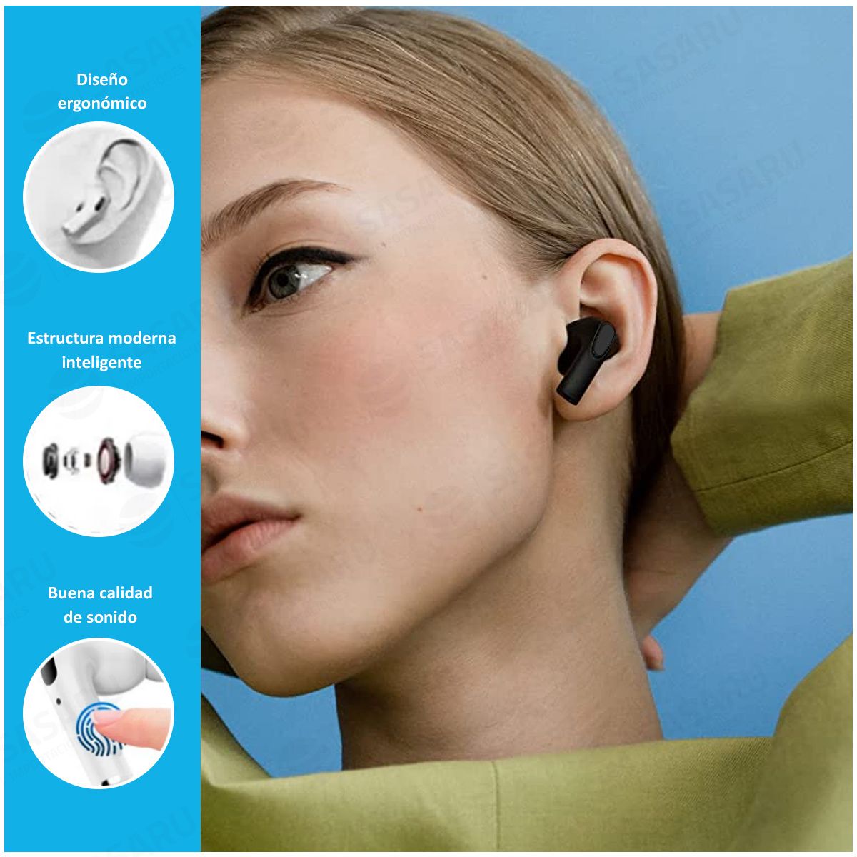 GENERICO - Audífonos Pro 6s con Bluetooth 5.2 Negro