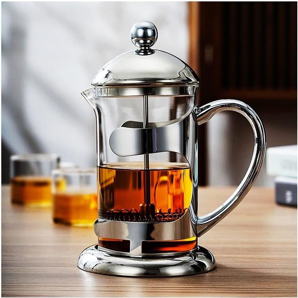 GENERICO - Cafetera Francesa plateada 600 ml