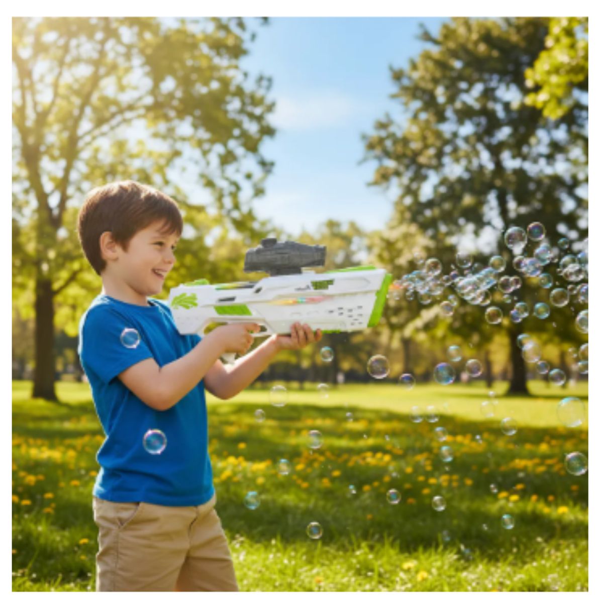 GENERICO - Pistola de agua Juguete 3 En 1 Agua Hidrogel Burbuja Regalo Navidad Verde