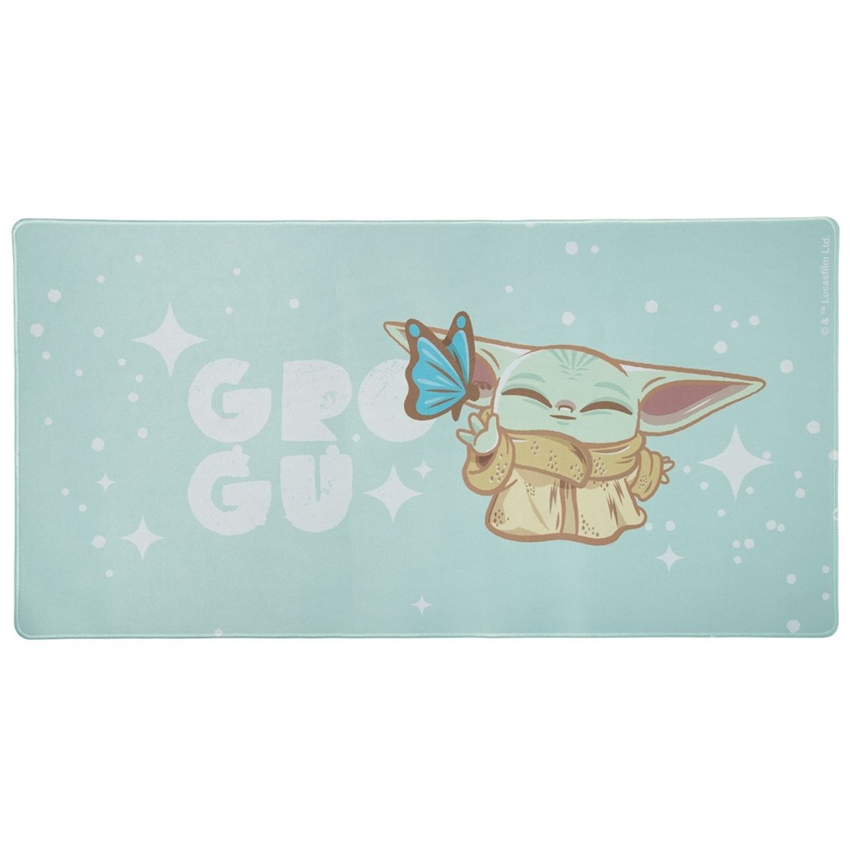 STAR WARS - Mouse Inalambrico + Pad Desk Star Wars Baby Yoda Neopreno Antideslizante 80x40 CM Mod 2