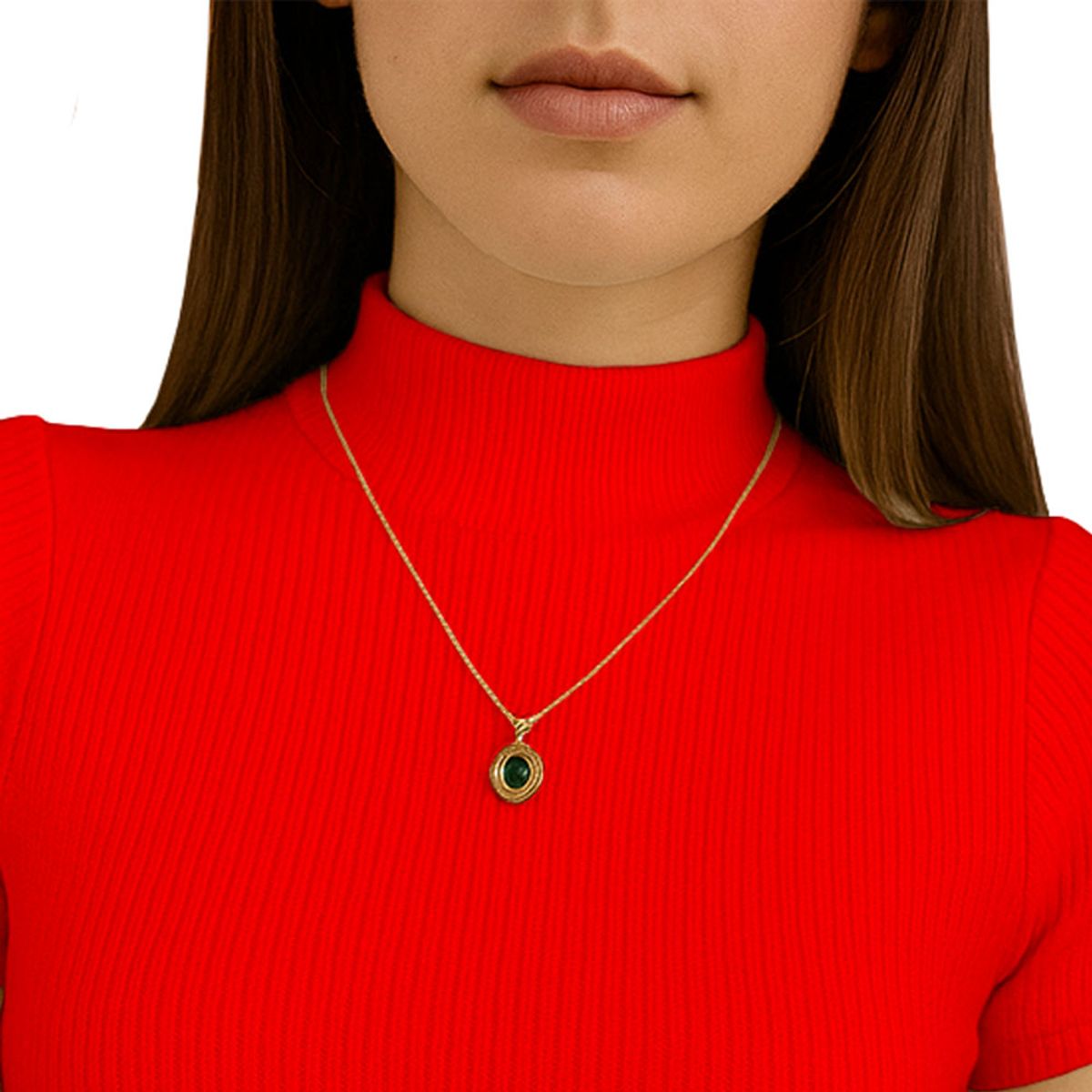 GENERICO - Polo Mujer Cafarena Manga Corta Sab 801-12 Rib Grueso Color Rojo