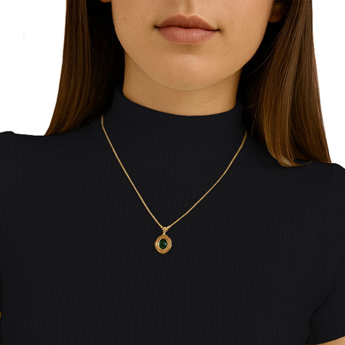 GENERICO - Polo Mujer Cafarena Manga Corta Sab 801-12 Rib Grueso Color Negro