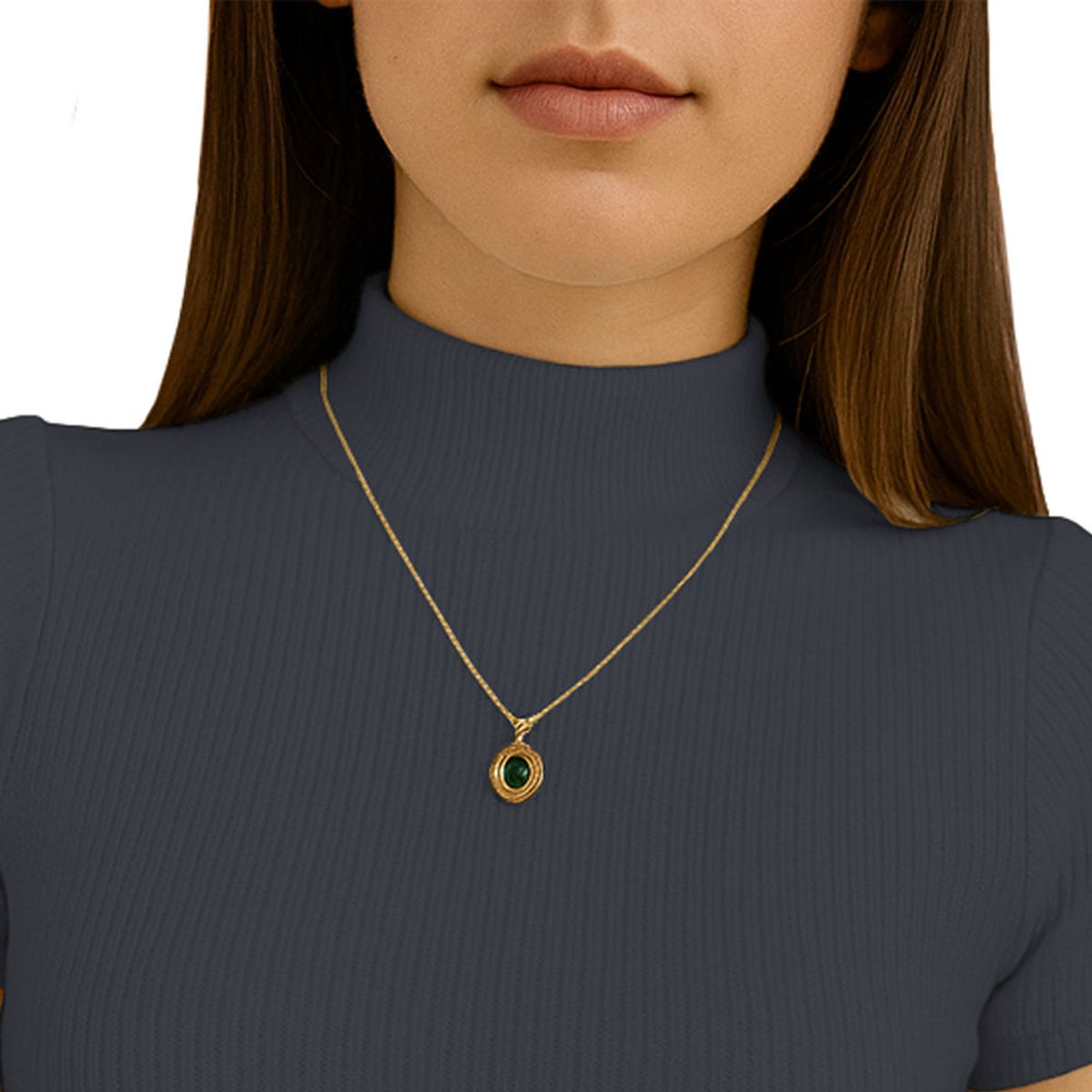 GENERICO - Polo Mujer Cafarena Manga Corta Sab 801-12 Rib Grueso Color Plomo