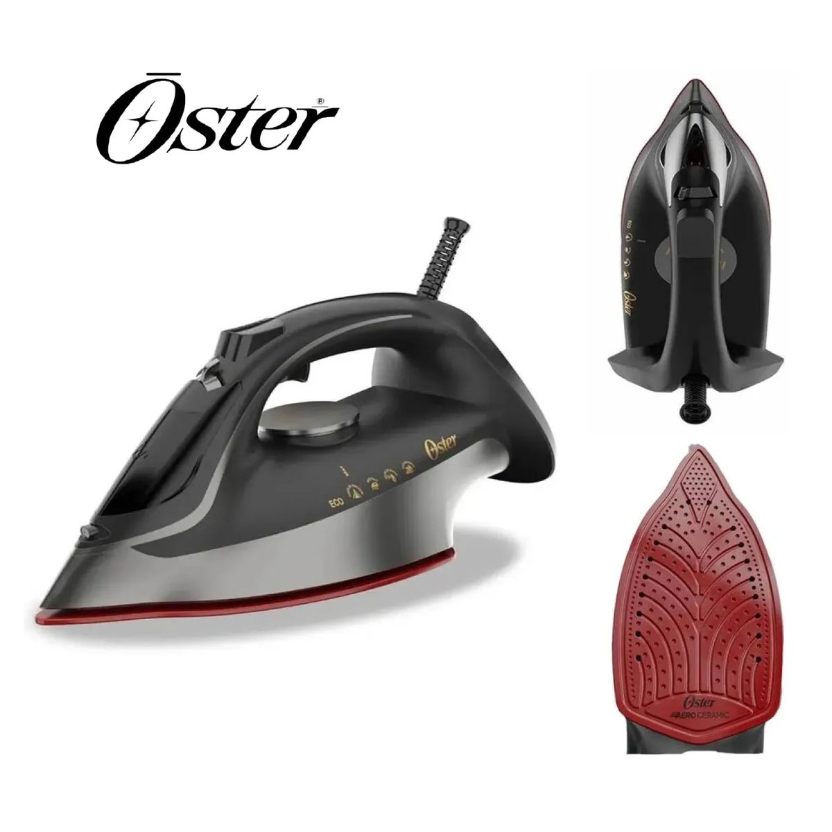 OSTER - Plancha de Vapor Oster GCSTAC6953 con Tecnología Aerocerámica