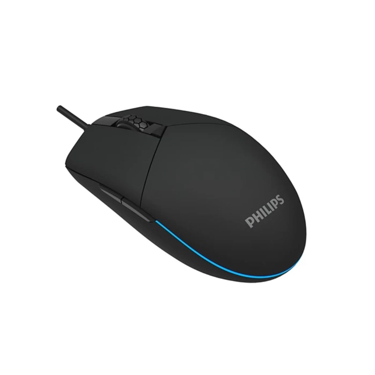 PHILIPS - Mouse Gamer Philips RGB 6 Botones 800–6400 DPI USB Negro Momentum 3000 SPK9304B/85