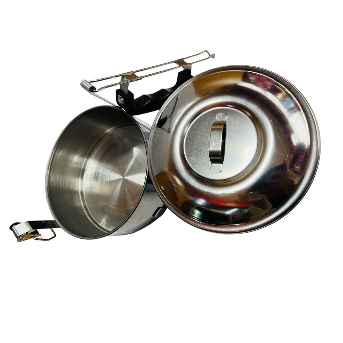 GENERICO - Porta vianda Lonchera de metal 2 Niveles fiambrera de metal