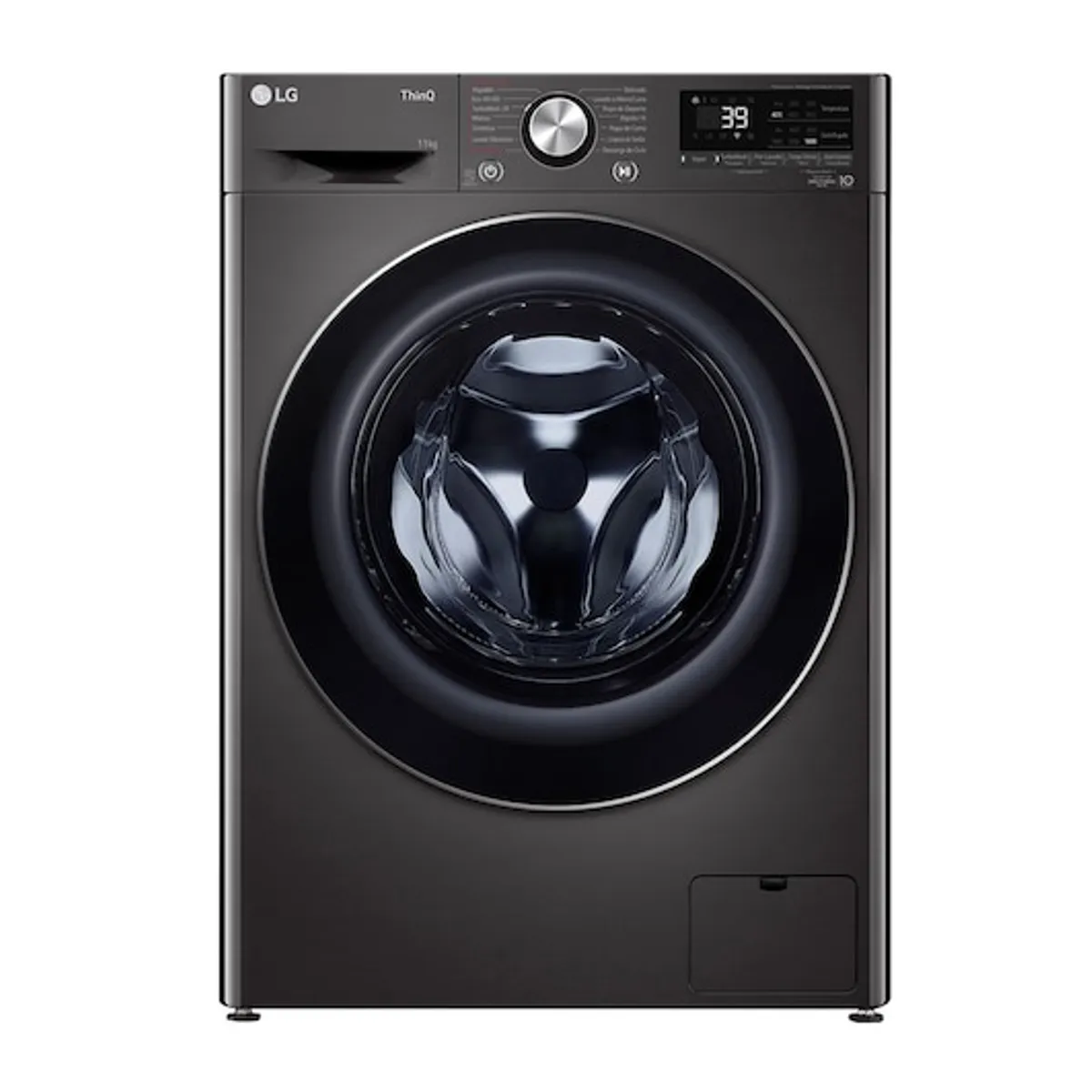 LG - Lavadora De 11kg De Lavado Con Ai Dd Thinq Wm11bvc3s6 Color Acero Negro