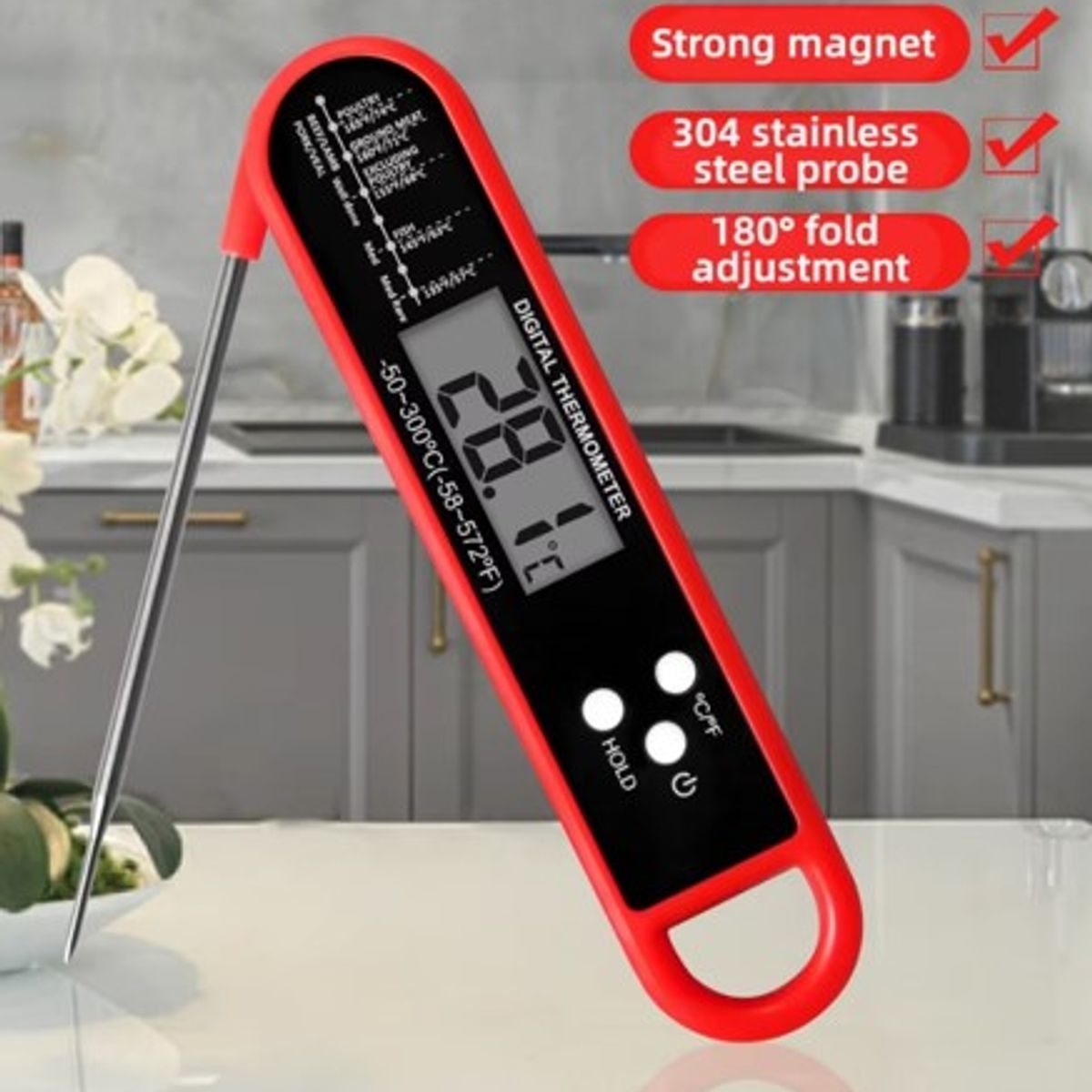 GENERICO - Termómetro Digital para Cocina